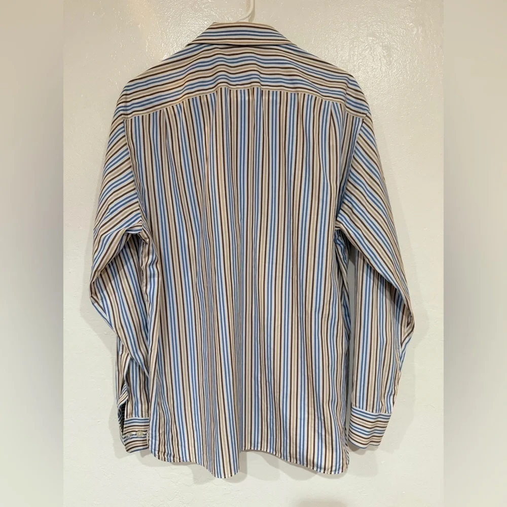 J. Crew Striped Long Sleeve Shirt Size Medium 100% Cotton
